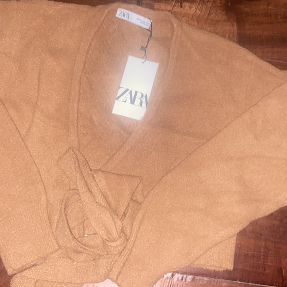 Zara Knit Wrap Sweater - Picture 9 of 9